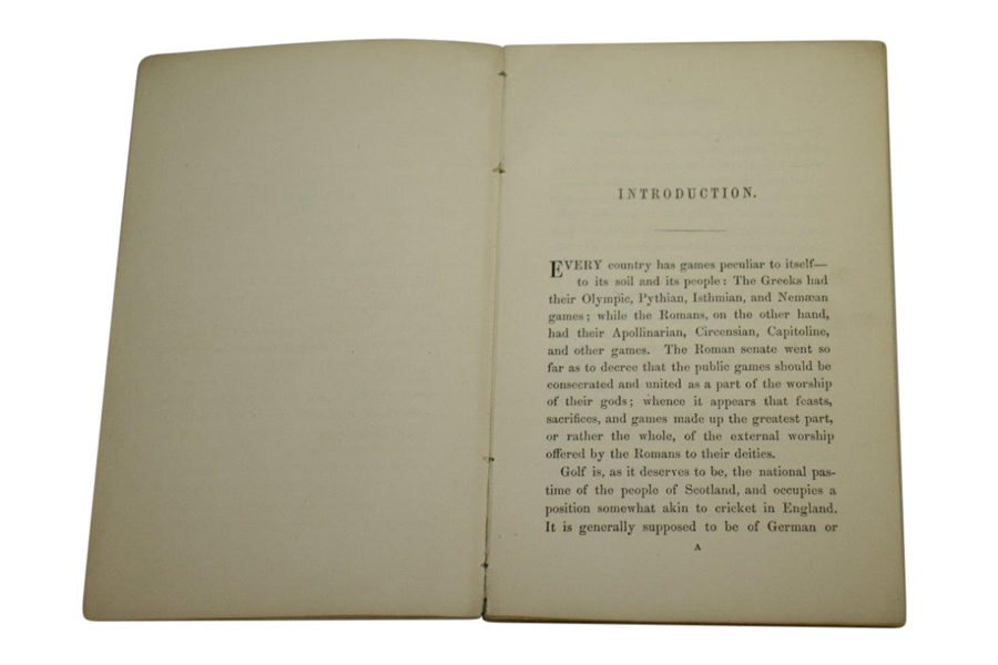 1863 Historical Gossip About Golf & Golfers by A Golfer 1st Edition George Robb - Seldom Seen