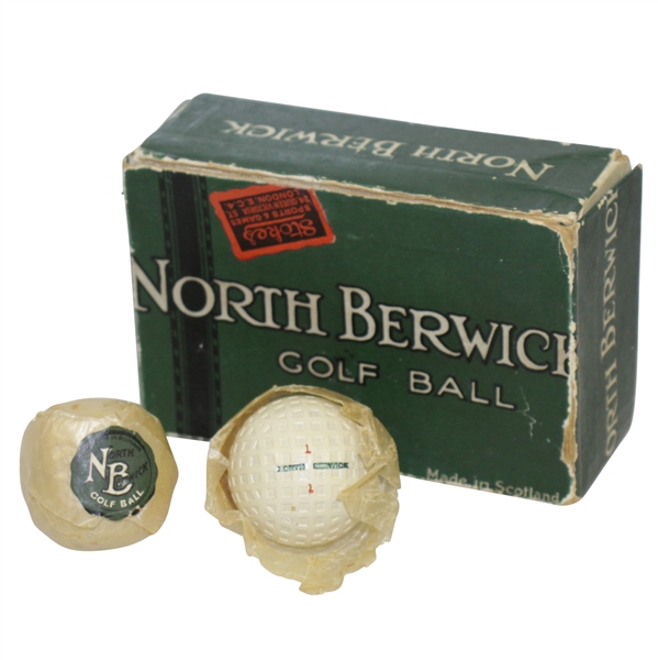 North Berwick Mesh Golf Balls in Original Box & Wrapping
