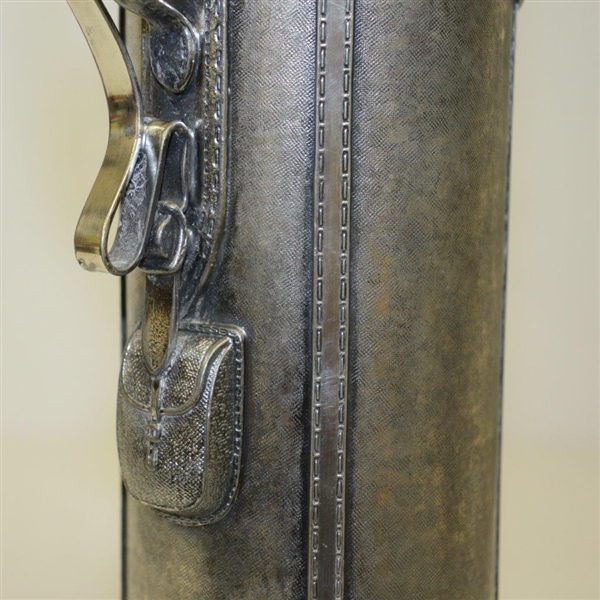 Vintage Derby Silver Plate Co. Golf Bag Container