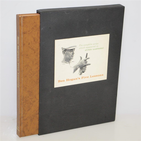 1957 1st Deluxe Edition Ben Hogans Five Lessons Golf Book w/ Slipcase