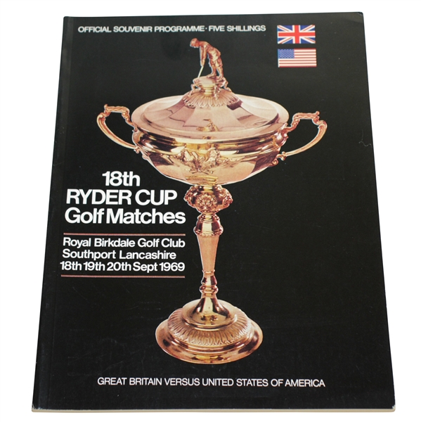 1969 Ryder Cup at Royal Birkdale Golf Club Program- Jack Nicklaus The Concession