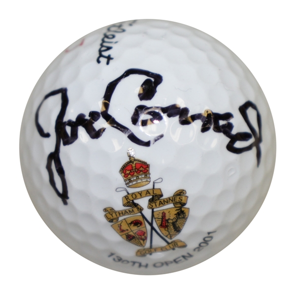 Joe Conrad Signed 2001 Open Championship Royal Lytham & St. Annes Ball JSA ALOA