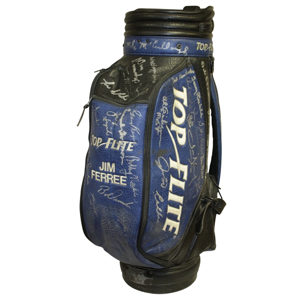 Jim Ferree's Personal Golf Bag Signed by Field Including Gary Player & Gene Littler JSA ALOA