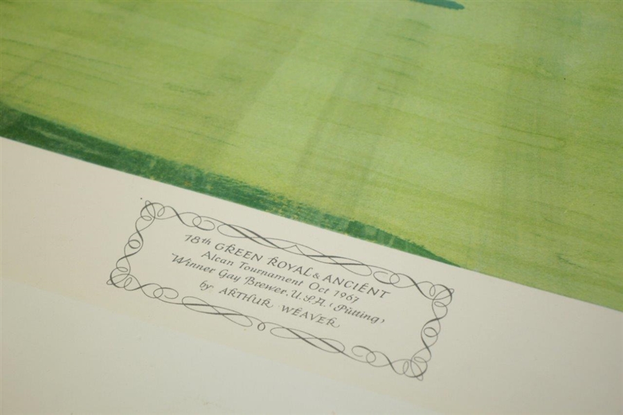 1967 18th Green Royal & Ancient Print by Arthur Weaver - Gay Brewer