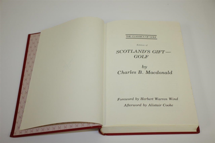 'Scotland's Gift - Golf' by C.B. Macdonald Classics of Golf Edition