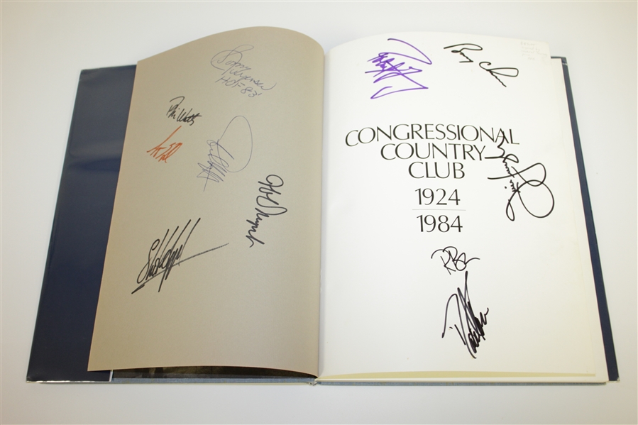 Congressional CC History 1924 to 1984 Signed by Sonny Jurgensen, Jim Furyk & Others JSA ALOA
