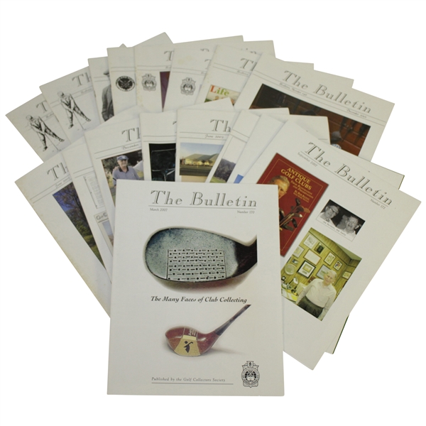 The Bulletin Issues  Published by Golf Collectors Society Collection 1999 - 2007