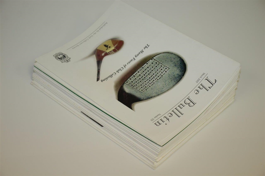 The Bulletin Issues  Published by Golf Collectors Society Collection 1999 - 2007