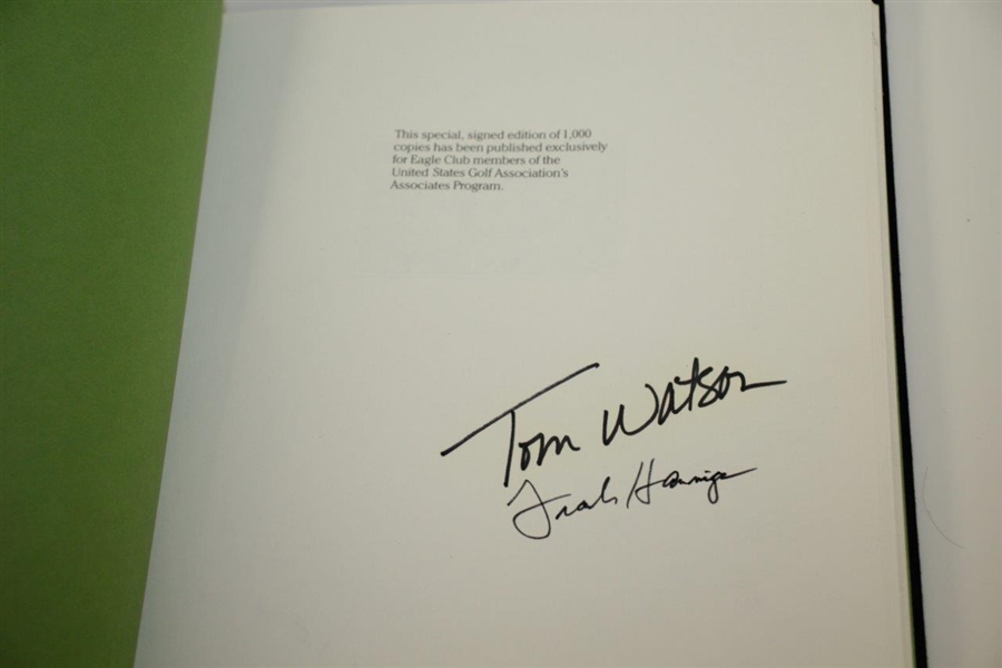 Tom Watson Signed USGA Hardbound Books w/ US Open Ashtrays & Others  