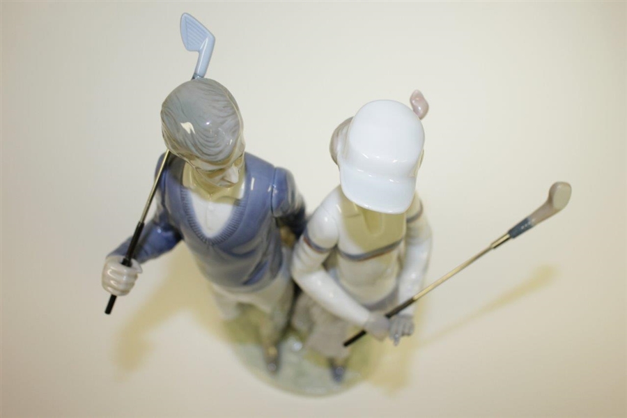Lladro Handmade in Spain Golfing Pair Porcelain Figurines