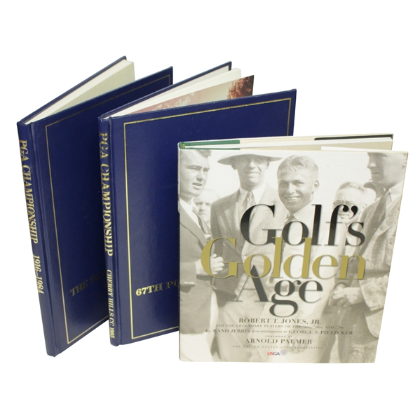 Golf's Golden Age Signed by Authors w/ PGA Championship Annuals 1916-1984 & 1985
