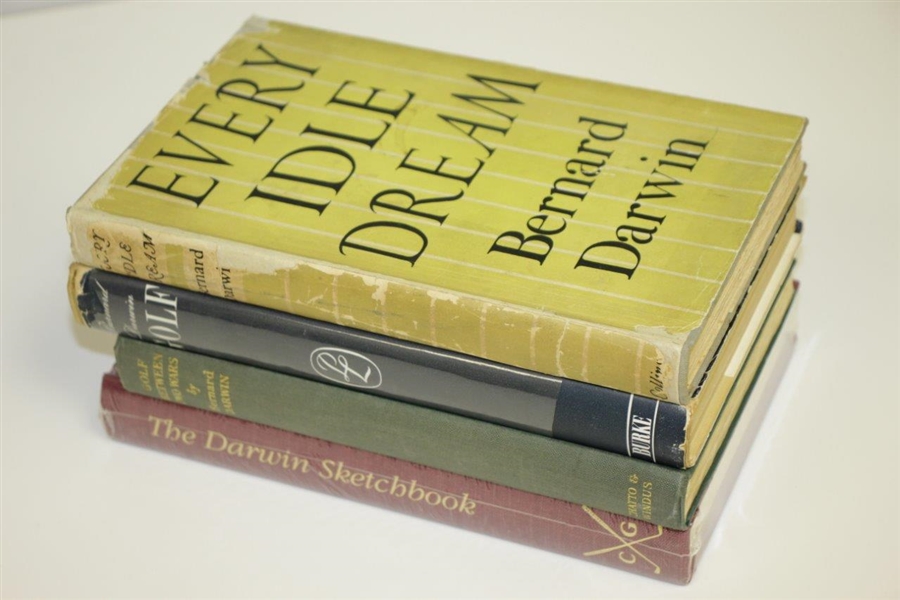 Bernard Darwin Books Every Idle Dream, Golf Between Wars, Sketchbook & Pleasures of Life