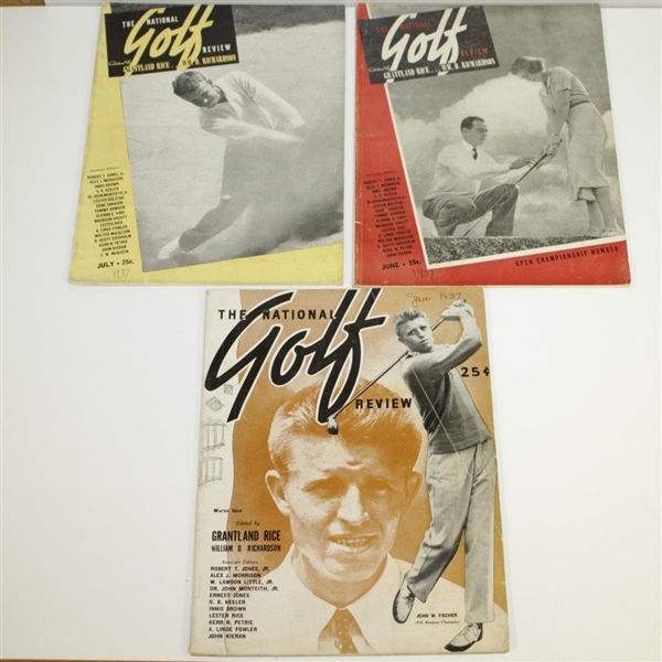 1937 - 1946 The National Golf Review & The 19th Hole Publications Feat Grandland Rice