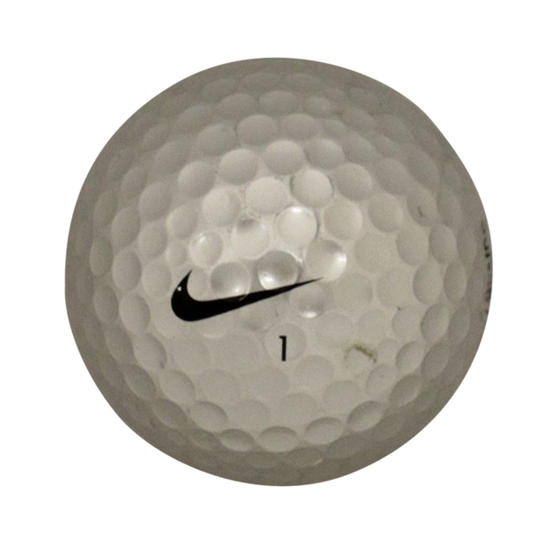 Tiger Woods Silver Tee it up with Tiger Nike Logo Ball w/ Unique Serial Number 