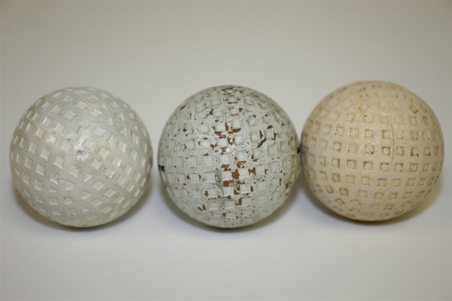 Square Mesh Pattern Golf Balls - Spalding Kro Flite, Silver King & Cheerio