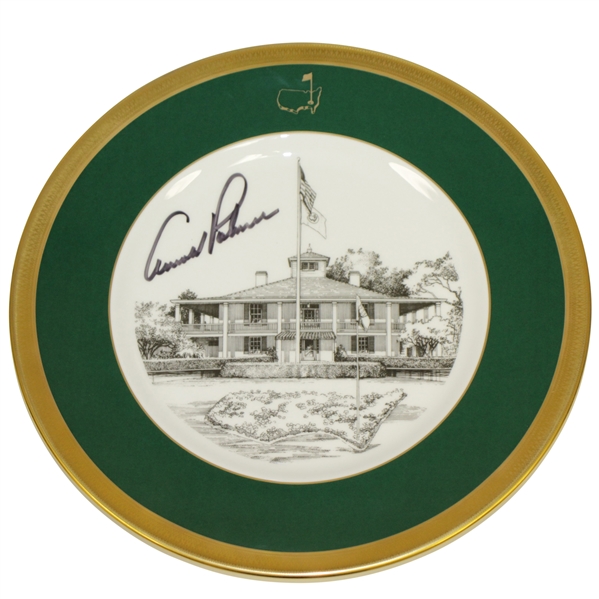 Arnold Palmer Signed 1992 Masters Lenox Limited Edition Plate #1 - Rare JSA ALOA