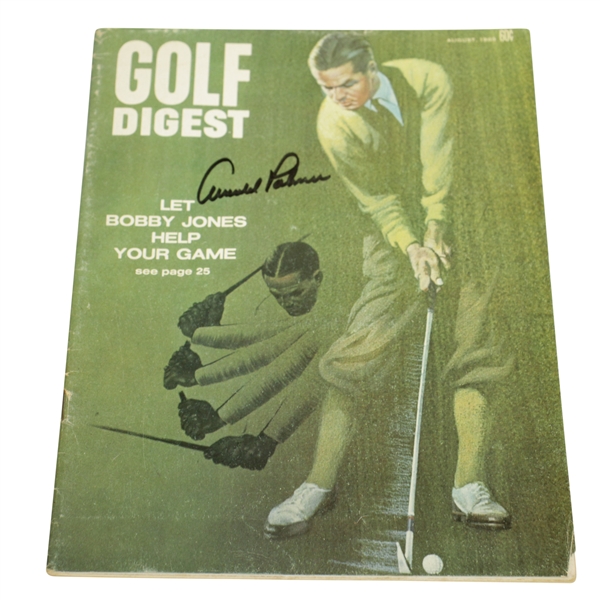 Arnold Palmer Signed August 1969 'Golf Digest' Magazine with Bobby Jones Cover JSA ALOA