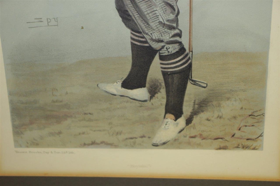 1903 'Hoylake' Harold Horsfall Hilton Golfer Illustration For Vanity Fair / Spy Magazine