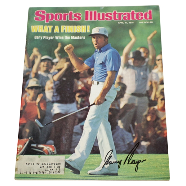 Gary Player Signed 1978 Masters Sports Illustrated Magazine JSA ALOA