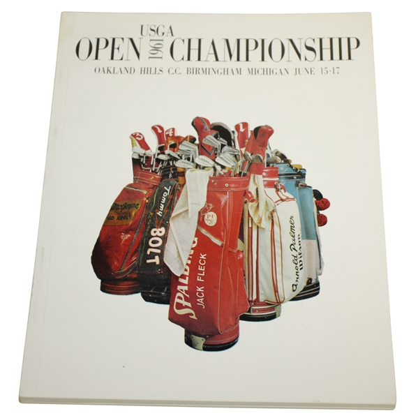 1961 US Open at Oakland Hills Country Club Official Program - Gene Littler Winner