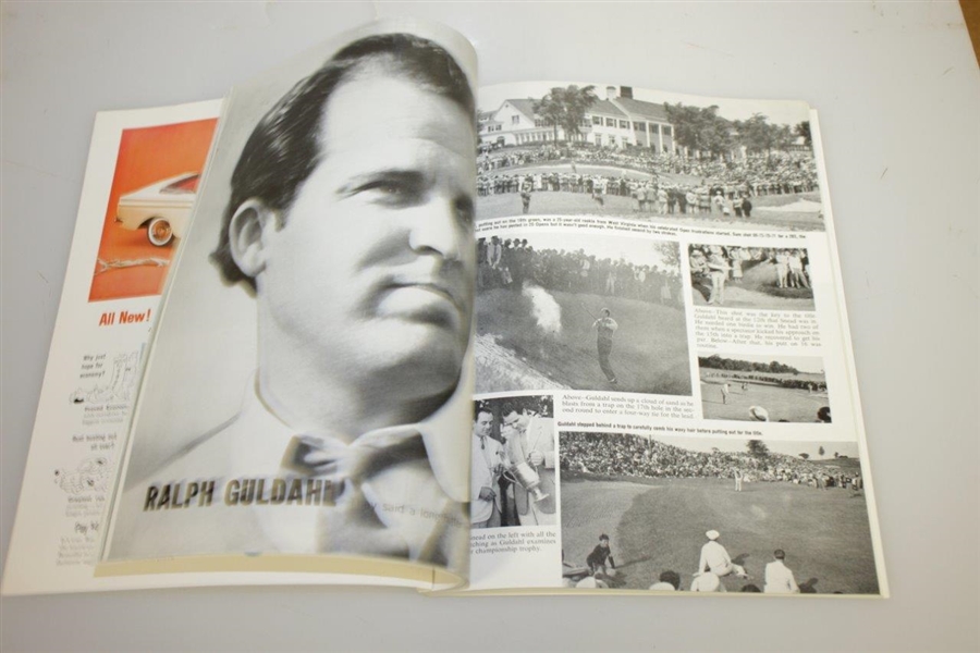 1961 US Open at Oakland Hills Country Club Official Program - Gene Littler Winner