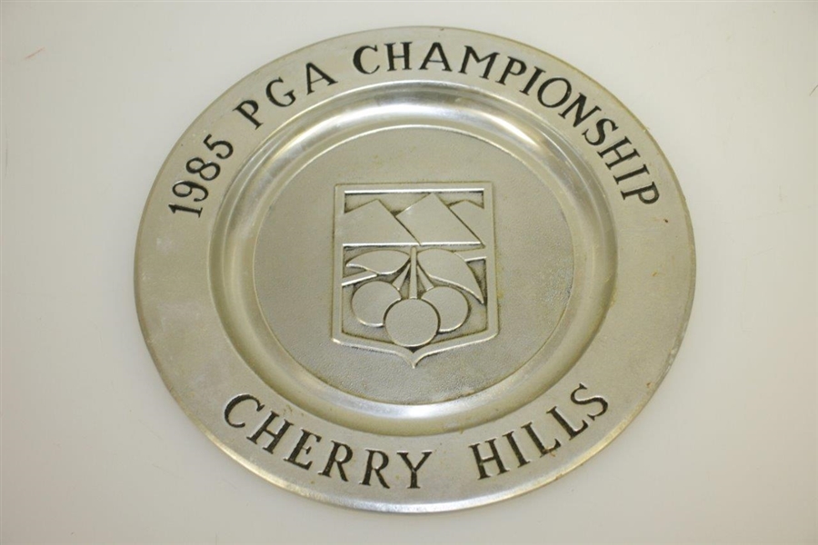 1985 & 1988 PGA Championship Commemorative Limited Pewter Plates