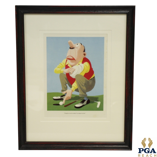 Forgive me for what I'm about to do! Golfer Print