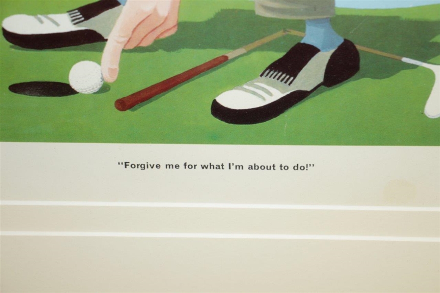 Forgive me for what I'm about to do! Golfer Print