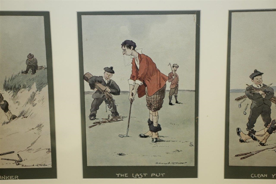 The Bunker, The Last Put & Clean Yer Clubs Sir Group Of (3) Golf Illustrations