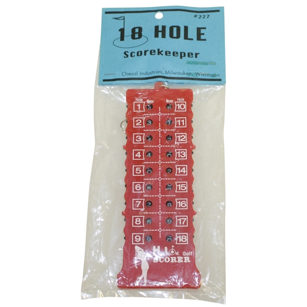 Classic Unopened 18-Hole Hole-In-One Golf Scorekeeper - Crist Collection
