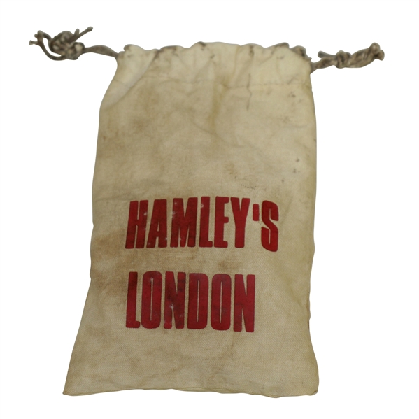 Vintage Hamley's London Golf Canvas Bag with Tees - Crist Collection