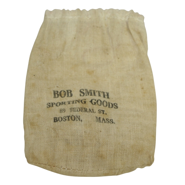 Vintage Bob Smith Sporting Goods Canvas Tee Bag with Tees - Boston - Crist Collection