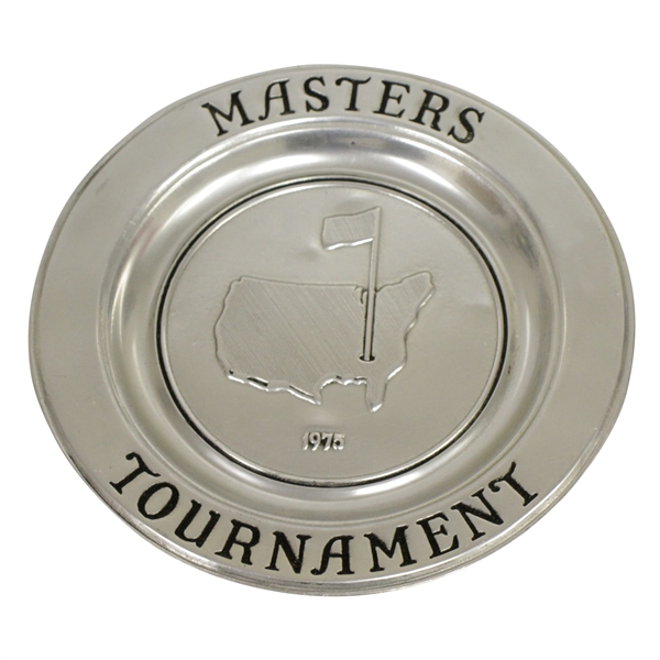 1975 Masters Tournament Pewter Plate - Jack Nicklaus Win