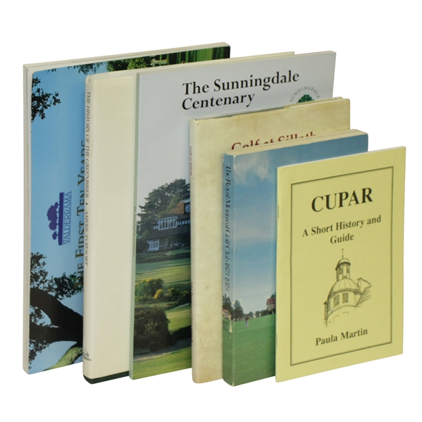 Six Club History Books from Greenbrier, Valderrama, Sunningdale & Others 