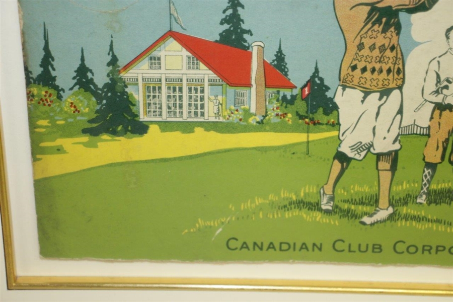 Circa 1920's 'The Original Canadian Dry' Golf Themed Advertising Packaging Label