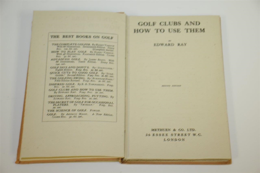 1922 'Golf Clubs and How to Use Them' Book by Edward Ray