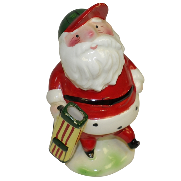 Golfing Santa Clause Classic Porcelain Figurine - No Marking