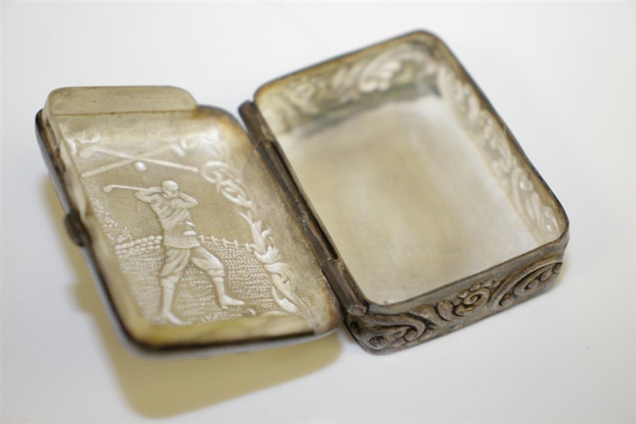 Vintage Sterling Silver Intricate Designed Match Safe
