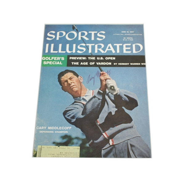 Cary Middlecoff Signed June 10, 1957 Sports Illustrated Cover JSA ALOA