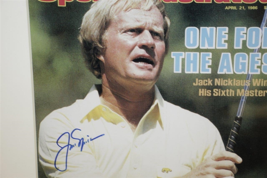Jack Nicklaus Signed April 21, 1986 Sports Illustrated Enhanced Cover - Framed JSA #Q19858