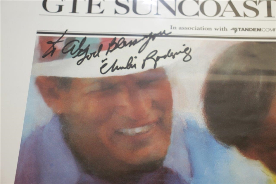 Arnold Palmer, ChiChi, Douglas, & Crampton Signed 1989 Suncoast Classic Poster JSA ALOA