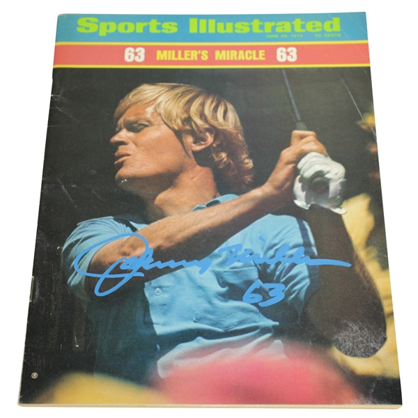 Johnny Miller Signed June 25, 1973 Sports Illustrated Magazine JSA ALOA