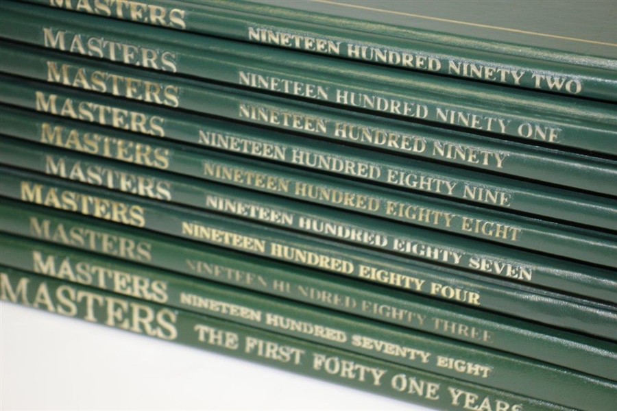 Ten Masters Tournament Annuals: 1978, 1983-1984, 1987-1992 Plus First 41 Years!