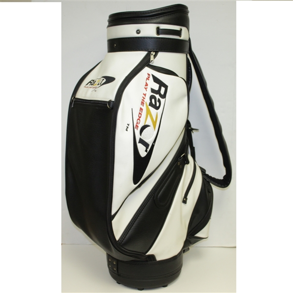Black & White Razor 'Play the Edge' Golf Bag - Good Condition