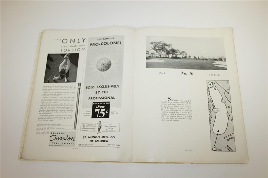 1930 PGA Championship at Fresh Meadow CC Program - Tommy Armour Winner