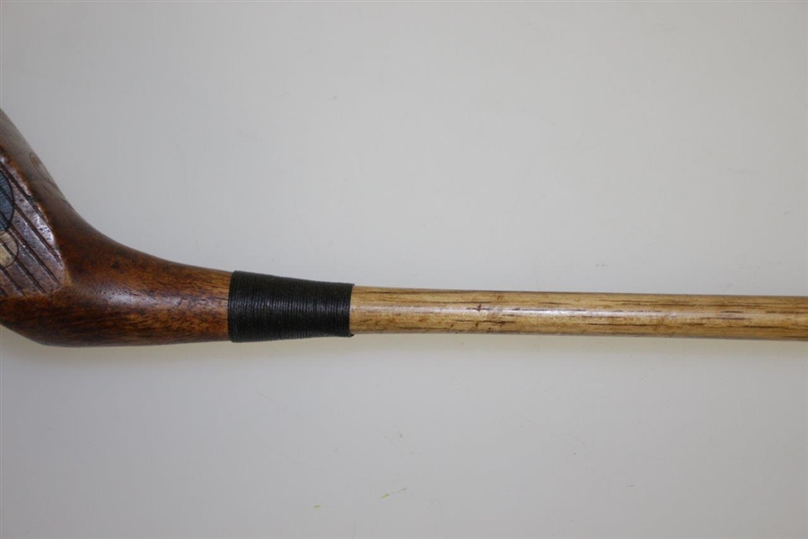 Circa 1920's MacGregor Yardsmore X-A Series Fancy Face Wood - Pat. Pending Lead Back Weight