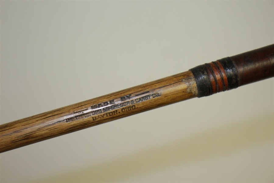 Circa 1920's MacGregor Yardsmore X-A Series Fancy Face Wood - Pat. Pending Lead Back Weight