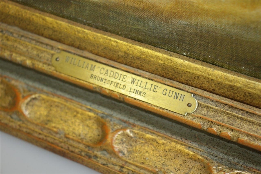 William Caddie Willie Gunn Bruntsfield Links Acrylic on Canvas Painting - Gifted to WGHOF
