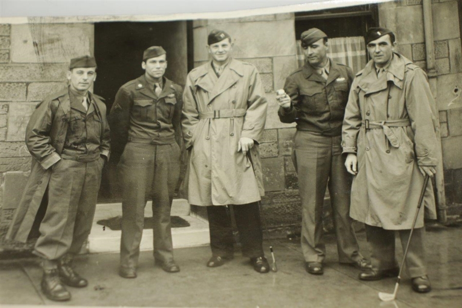 Horton Smith, Rod Munday, & others September 1945 St. Andrews Original Photo