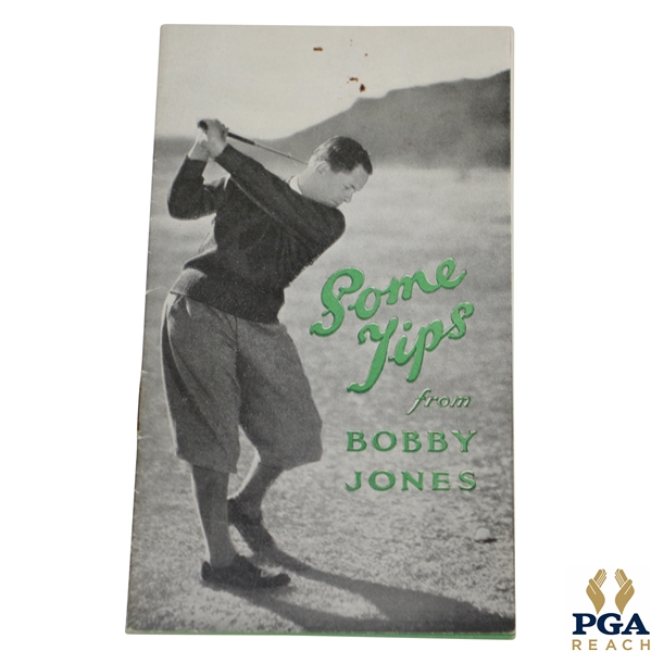 Bobby Jones 1935 'Some Tips from Bobby Jones' Golf Booklet - British Edition